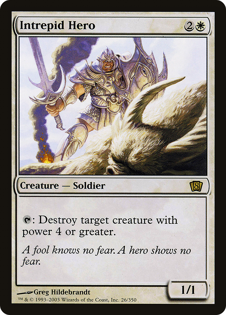 Intrepid Hero (8ED-026) (Foil)