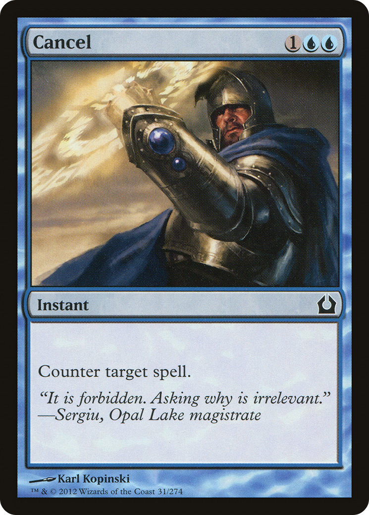 Cancel (RTR-031)