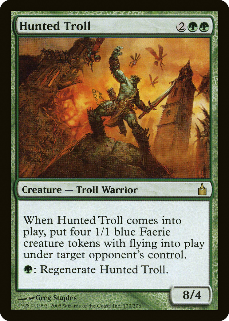 Hunted Troll (RAV-170) (Foil)