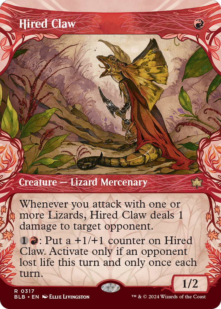 Hired Claw (BLB-317) (Showcase) (Foil)