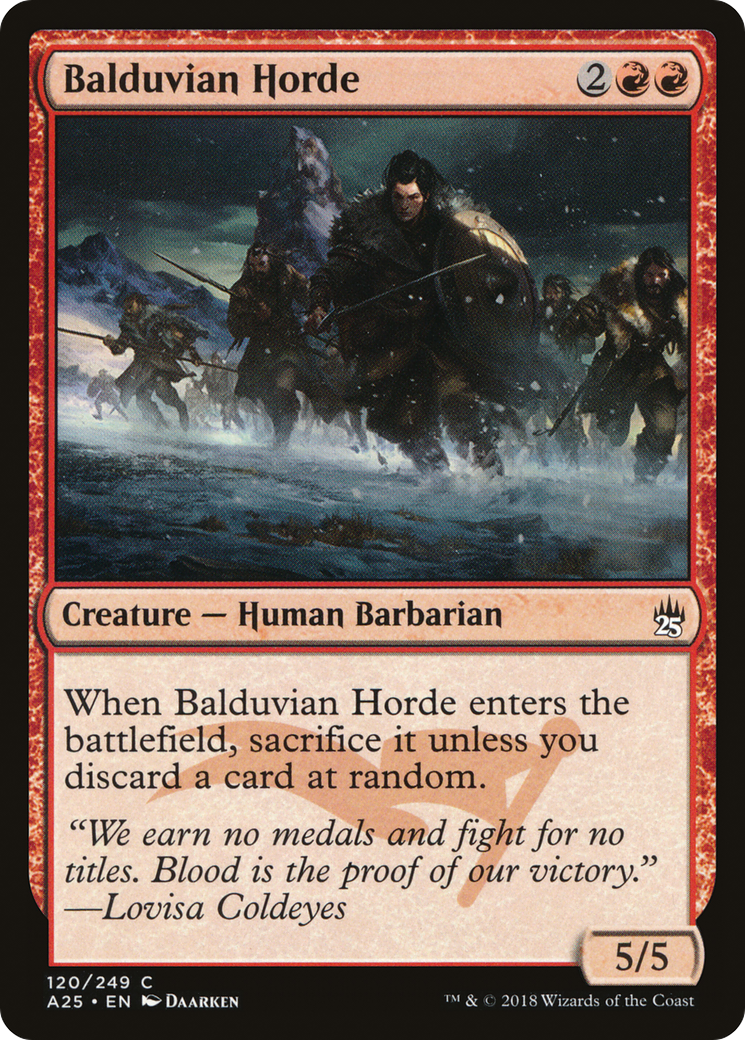 Balduvian Horde (A25-120) (Foil)