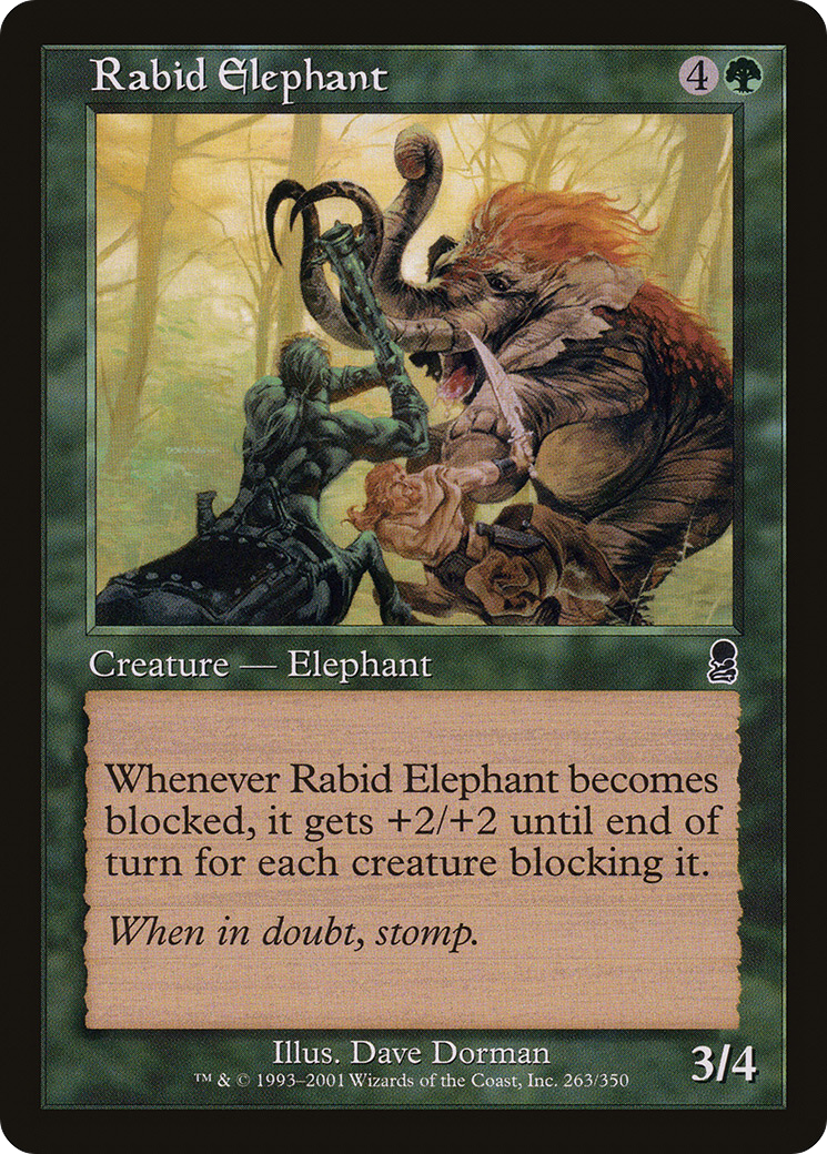 Rabid Elephant (ODY-263) (Foil)