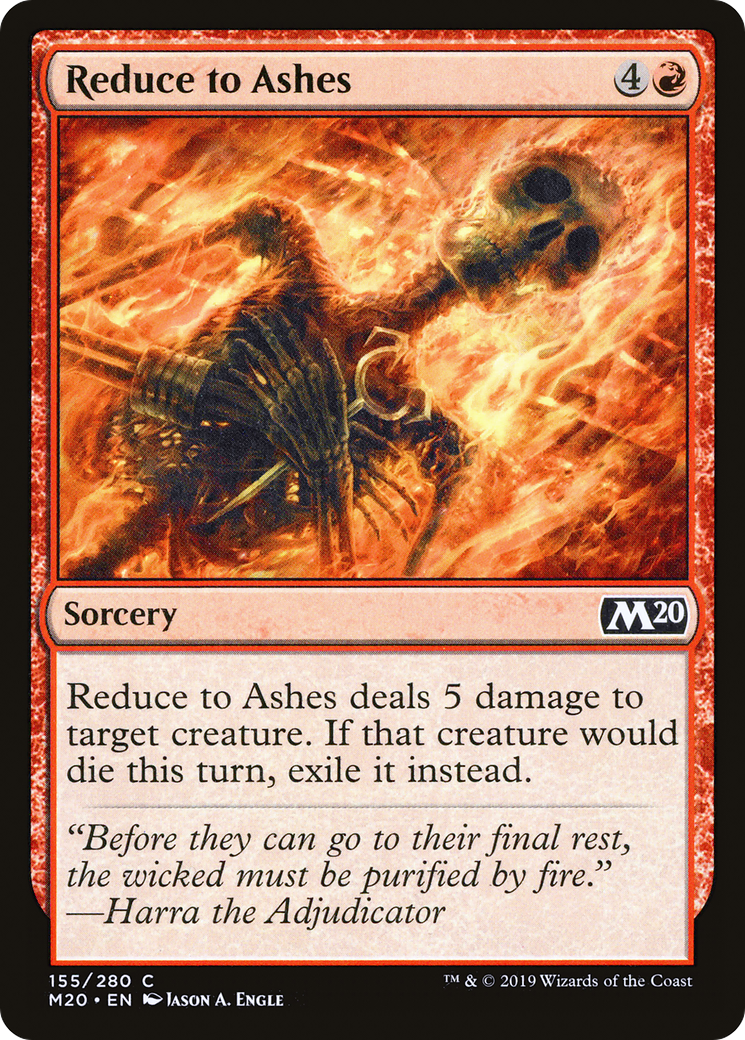 Reduce to Ashes (M20-155) (Foil)