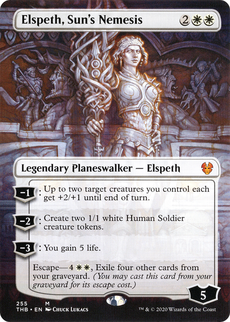 Elspeth, Sun's Nemesis (THB-255) (Borderless) (Foil)