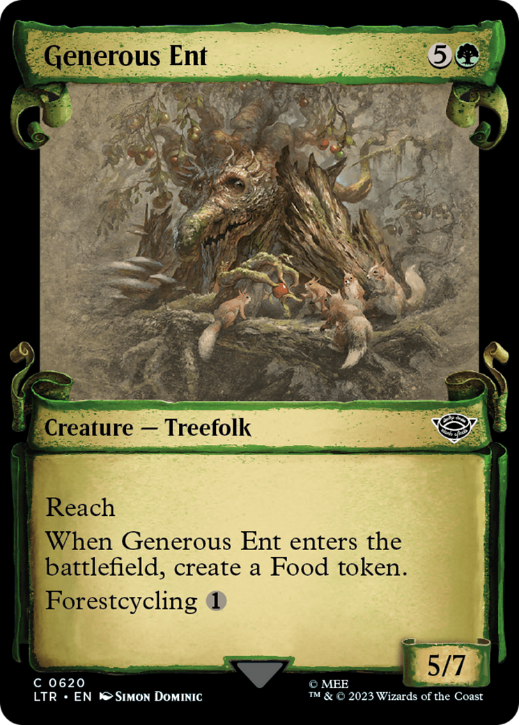 Generous Ent (LTR-620) (Showcase) (Scroll) (Foil)