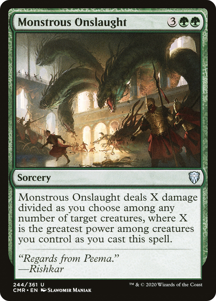 Monstrous Onslaught (CMR-244) (Foil)