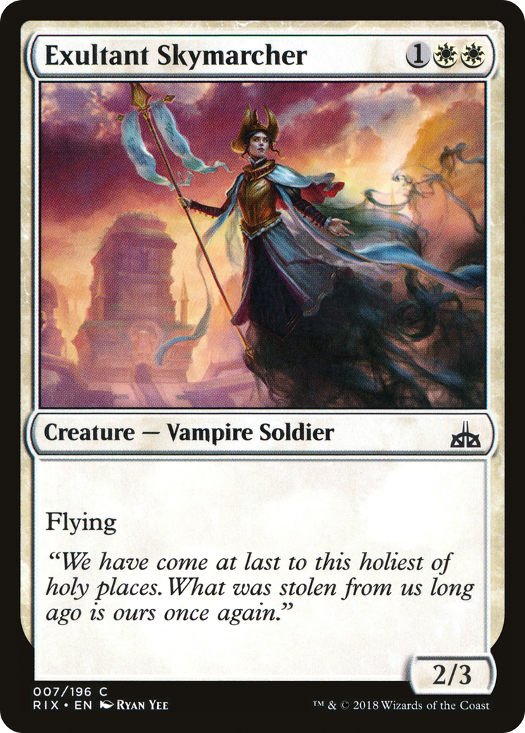 Exultant Skymarcher (RIX-007) (Foil)