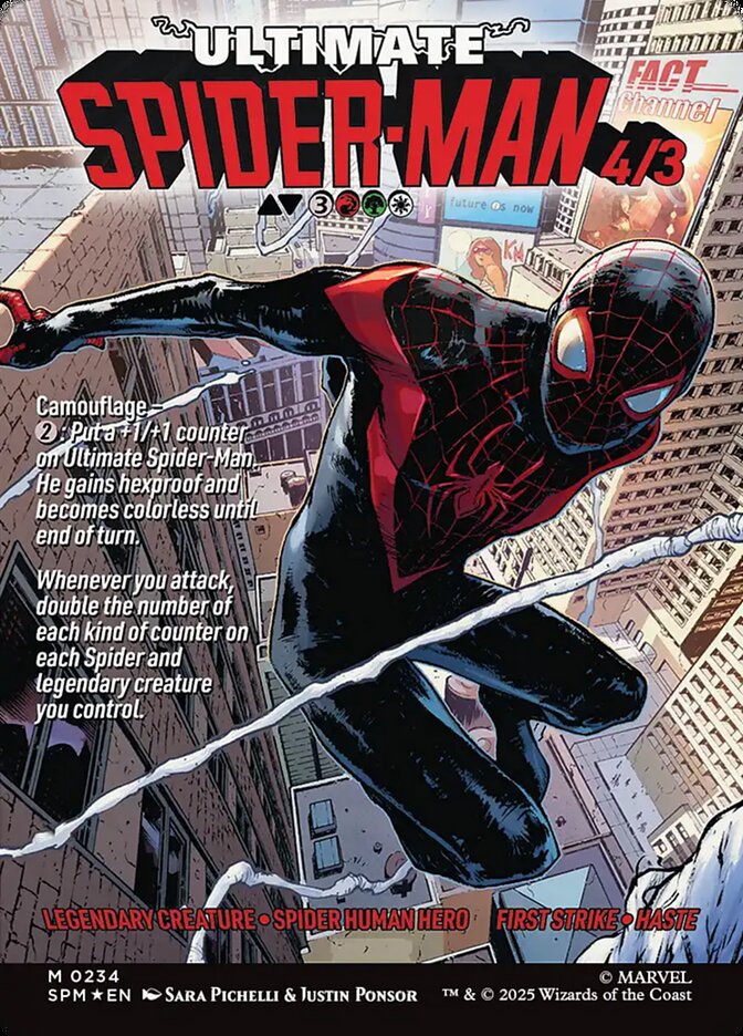 Miles Morales (0234) (Borderless) (SPM-234) (Foil)