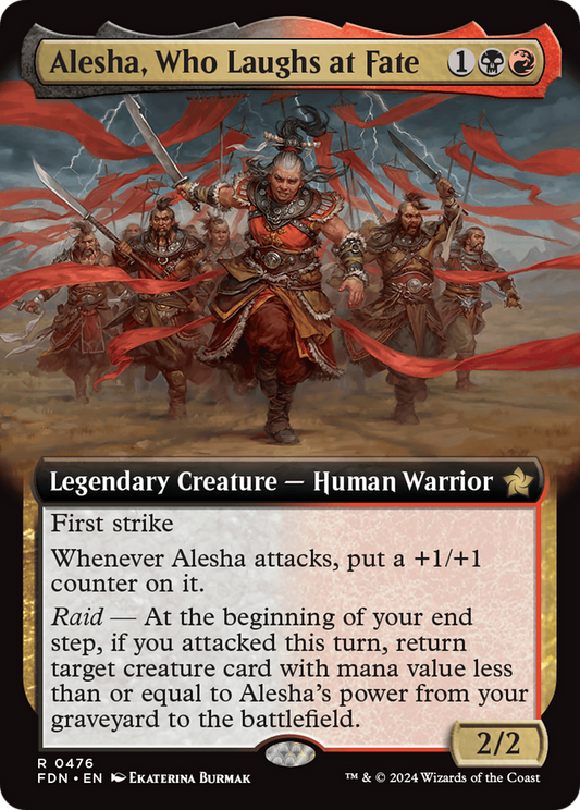 Alesha, Who Laughs at Fate (FDN-476) (Extended Art) (Foil)