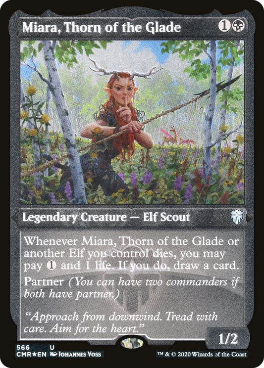 Miara, Thorn of the Glade (CMR-566) (Etched Foil)