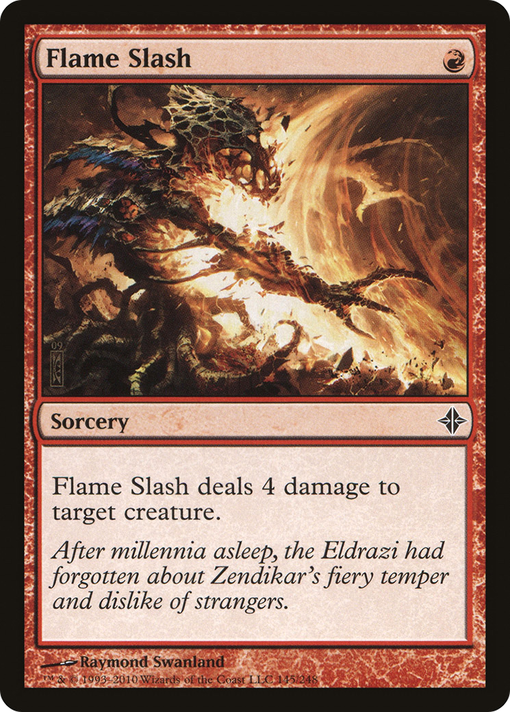 Flame Slash (ROE-145) (Foil)