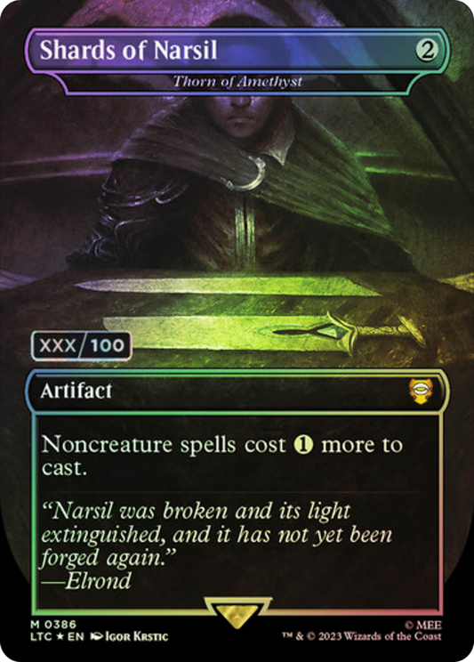 Shards of Narsil / Thorn of Amethyst (LTC-386) (Borderless) (Foil) (Serialized)