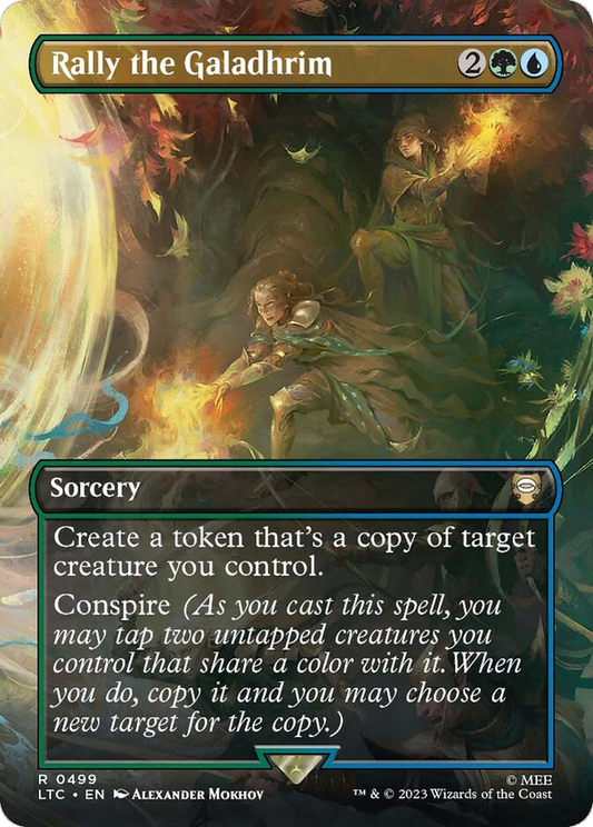 Rally the Galadhrim (LTC-499) (Borderless) (Foil)