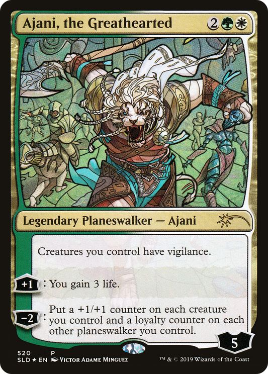 Ajani, the Greathearted (SLD-520) (Foil)