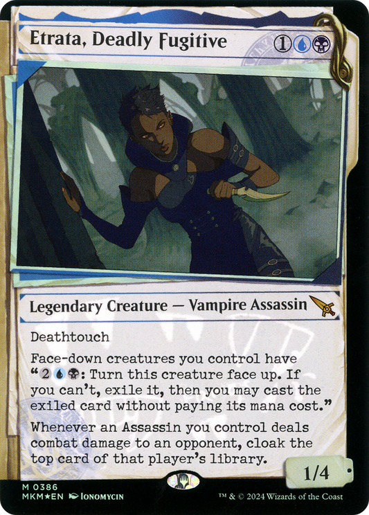 Etrata, Deadly Fugitive (MKM-386) (Showcase) (Invisible Ink) (Foil)