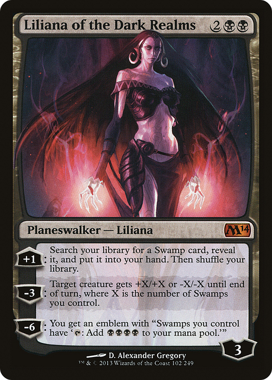 Liliana of the Dark Realms (M14-102)