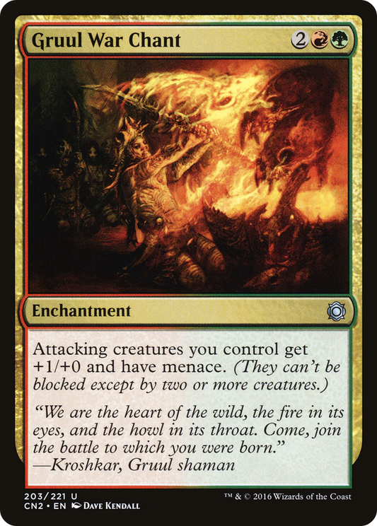 Gruul War Chant (CN2-203) (Foil)