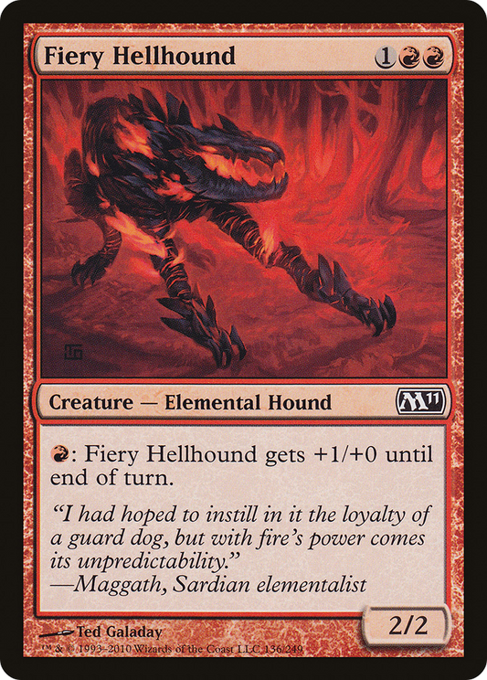 Fiery Hellhound (M11-136) (Foil)