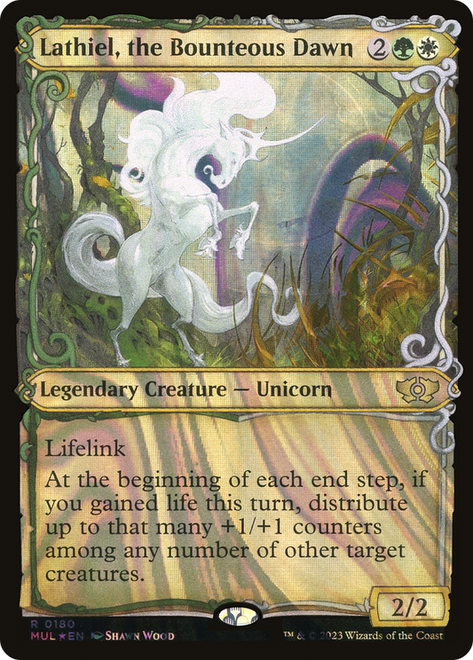 Lathiel, the Bounteous Dawn (MUL-180) (Showcase) (Halo Foil)