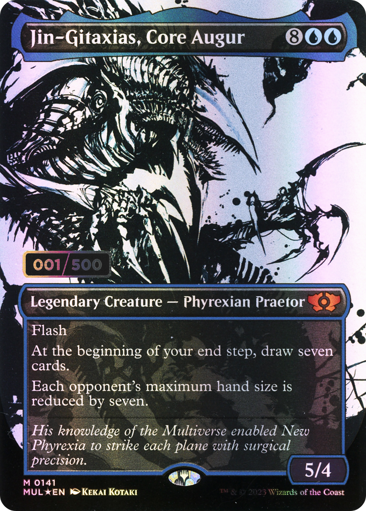 Jin-Gitaxias, Core Augur (MUL-141Z) (Showcase) (Borderless) (Foil) (Serialized)