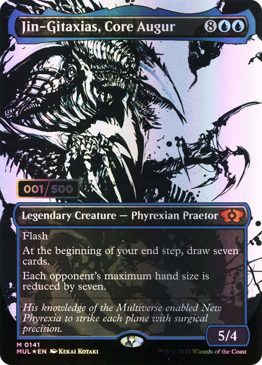 Jin-Gitaxias, Core Augur (MUL-141Z) (Showcase) (Borderless) (Foil) (Serialized)