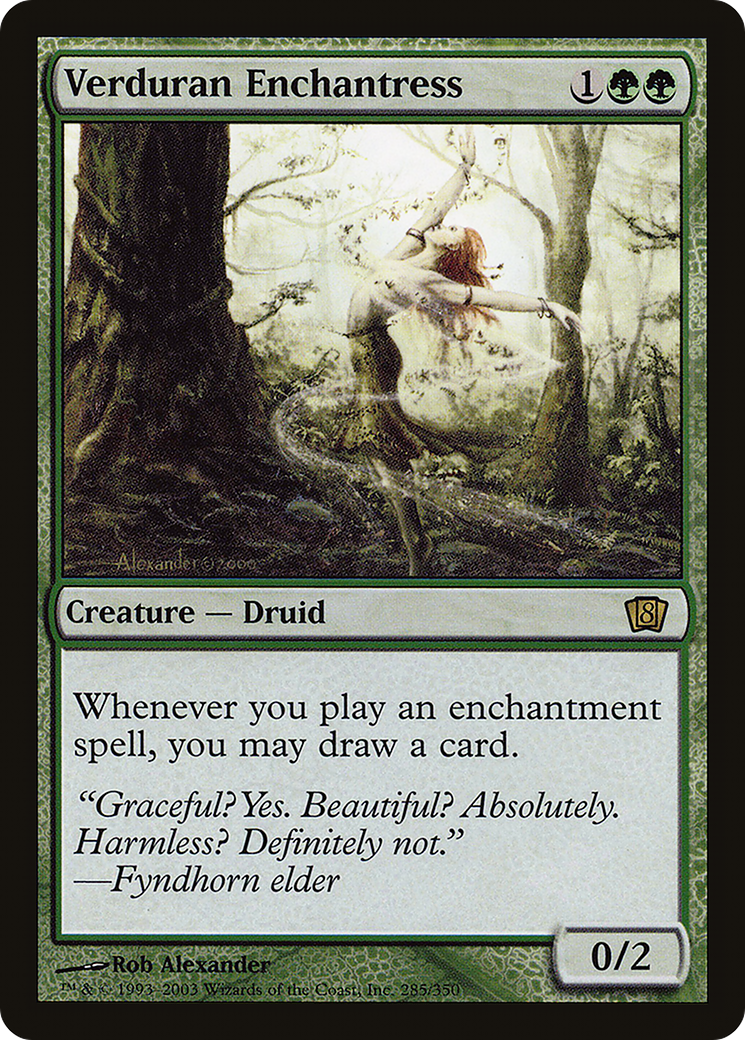Verduran Enchantress (8ED-285★) (Foil)