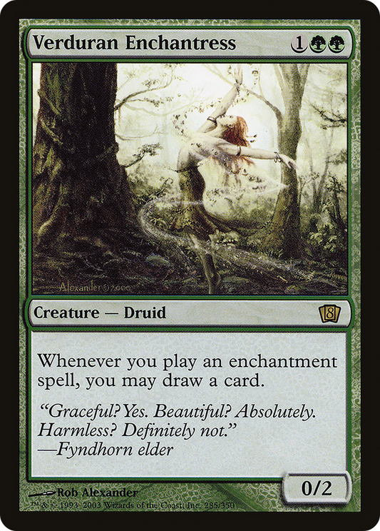 Verduran Enchantress (8ED-285★) (Foil)