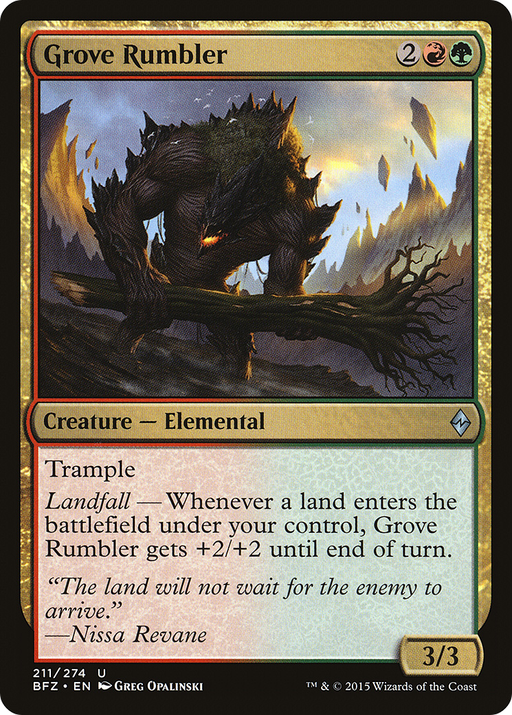 Grove Rumbler (BFZ-211) (Foil)