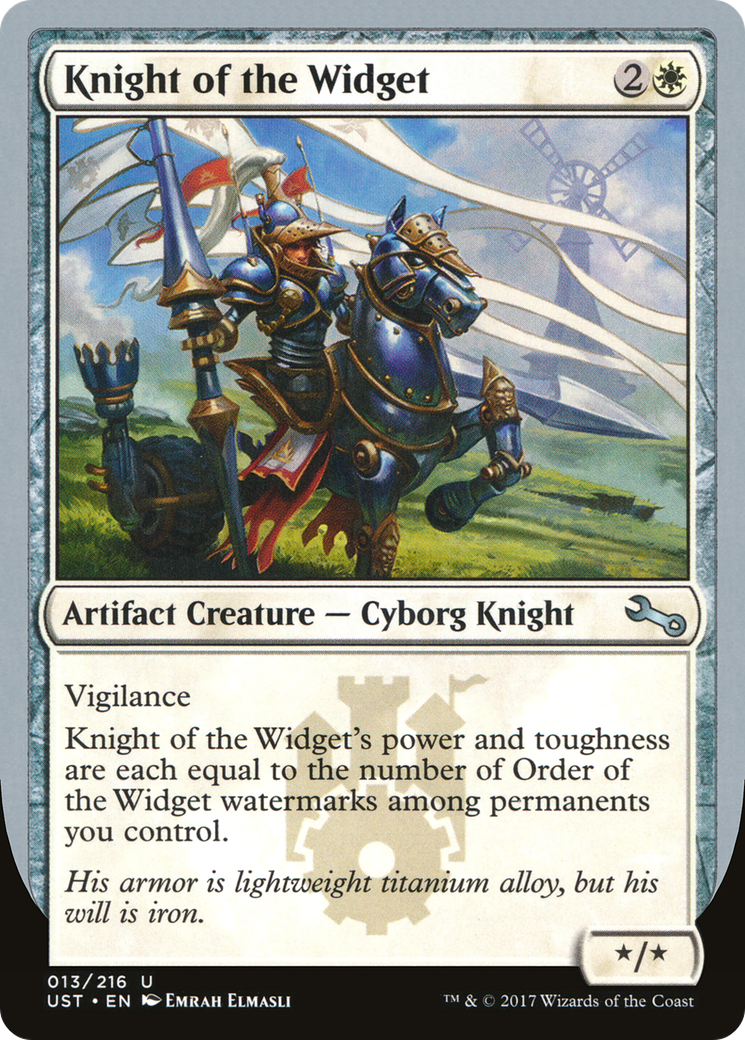 Knight of the Widget (UST-013) (Foil)