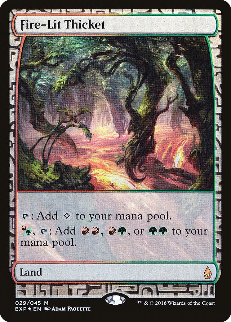 Fire-Lit Thicket (EXP-029) (Foil)
