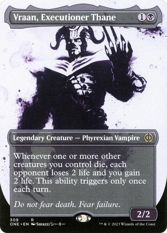 Vraan, Executioner Thane (ONE-309) (Showcase) (Borderless) (Foil)