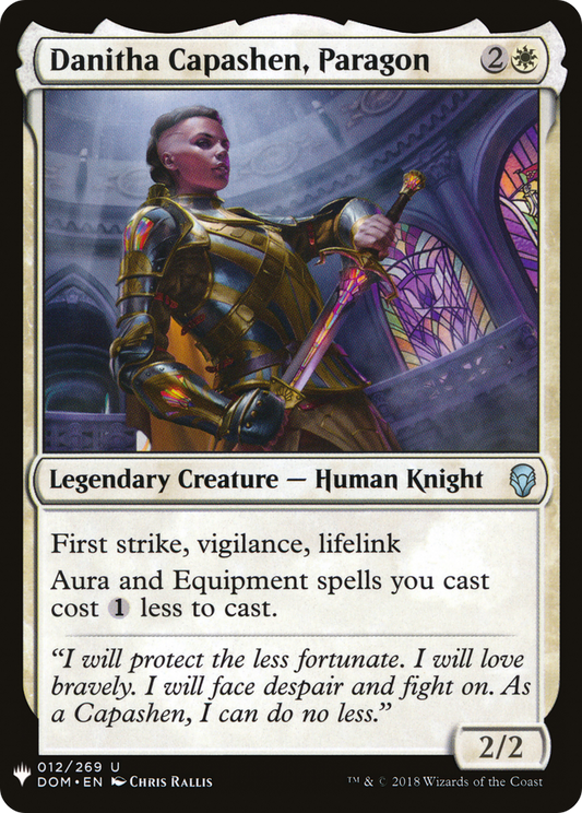 Danitha Capashen, Paragon (LIST-DOM-12)