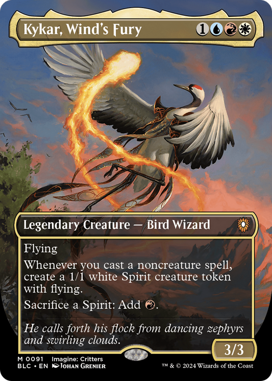 Kykar, Wind's Fury (BLC-091) (Borderless) (Foil)