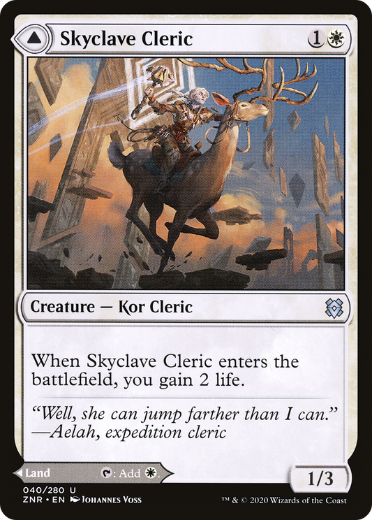 Skyclave Cleric // Skyclave Basilica (ZNR-040) (Foil)