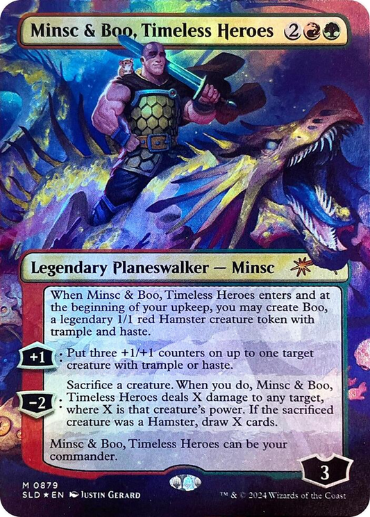 Minsc & Boo, Timeless Heroes (SLD-879) (Borderless) (Foil)