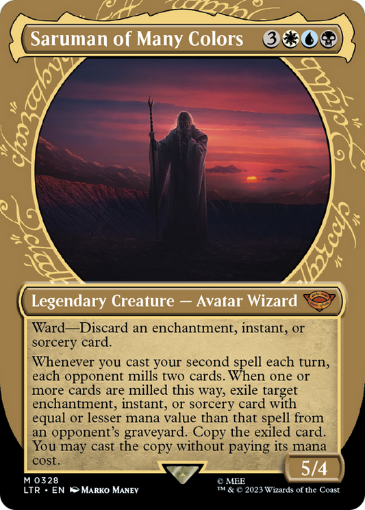 Saruman of Many Colors (LTR-328) (Showcase) (Borderless) (Foil)