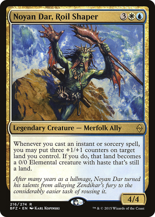 Noyan Dar, Roil Shaper (BFZ-216) (Foil)