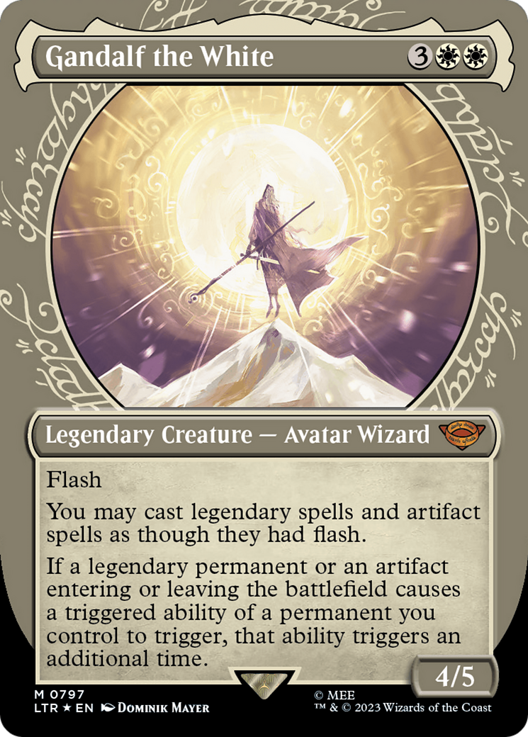 Gandalf the White (LTR-797) (Showcase) (Borderless) (Surge Foil)