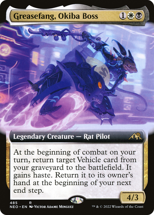 Greasefang, Okiba Boss (NEO-485) (Extended Art) (Foil)