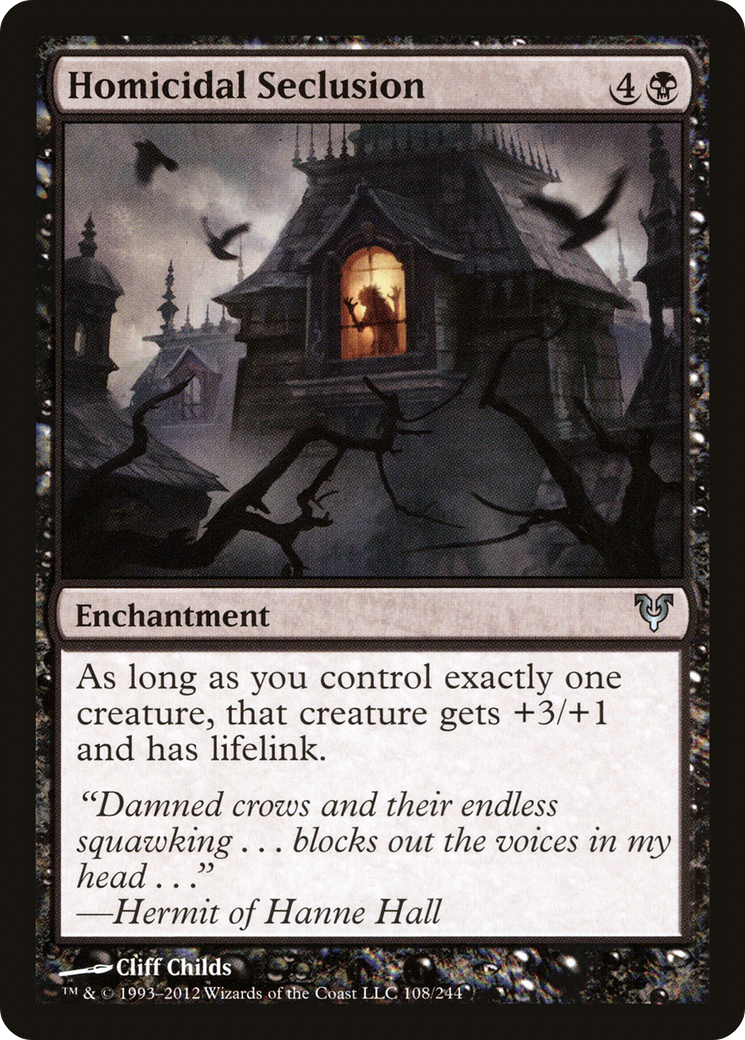 Homicidal Seclusion (AVR-108)