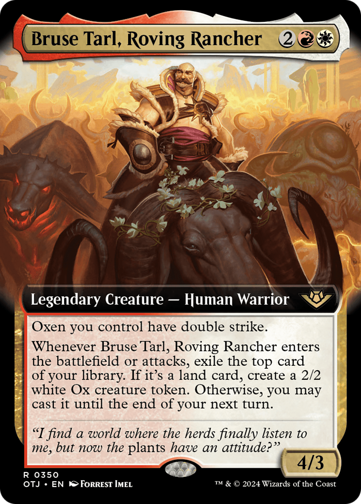Bruse Tarl, Roving Rancher (OTJ-350) (Extended Art) (Foil)