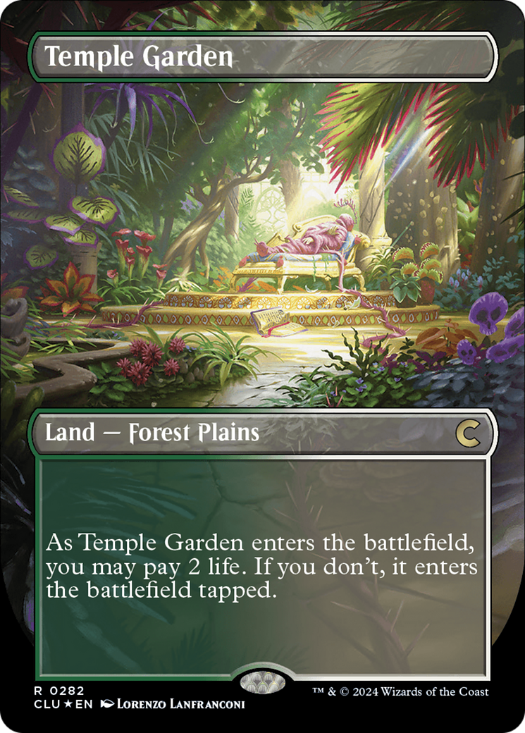 Temple Garden (CLU-282) (Borderless) (Foil)