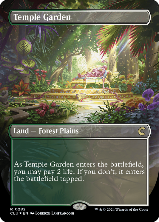 Temple Garden (CLU-282) (Borderless) (Foil)