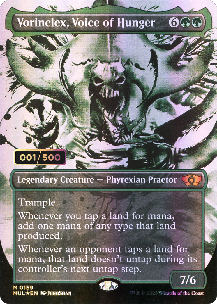 Vorinclex, Voice of Hunger (MUL-159Z) (Showcase) (Borderless) (Foil) (Serialized)