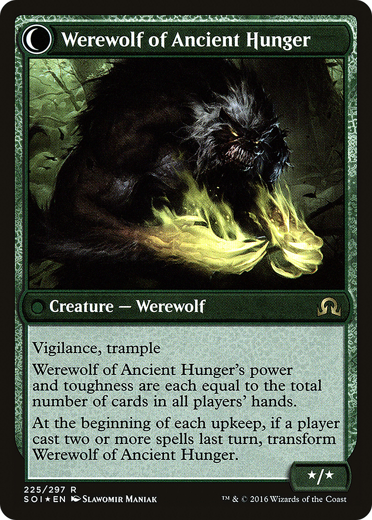 Sage of Ancient Lore // Werewolf of Ancient Hunger (PRE-225S) (Foil)