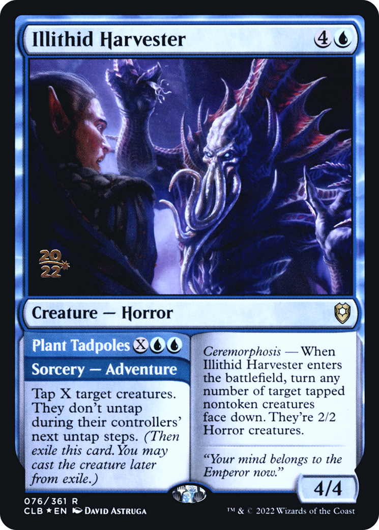 Illithid Harvester // Plant Tadpoles (PRE-76S) (Foil)