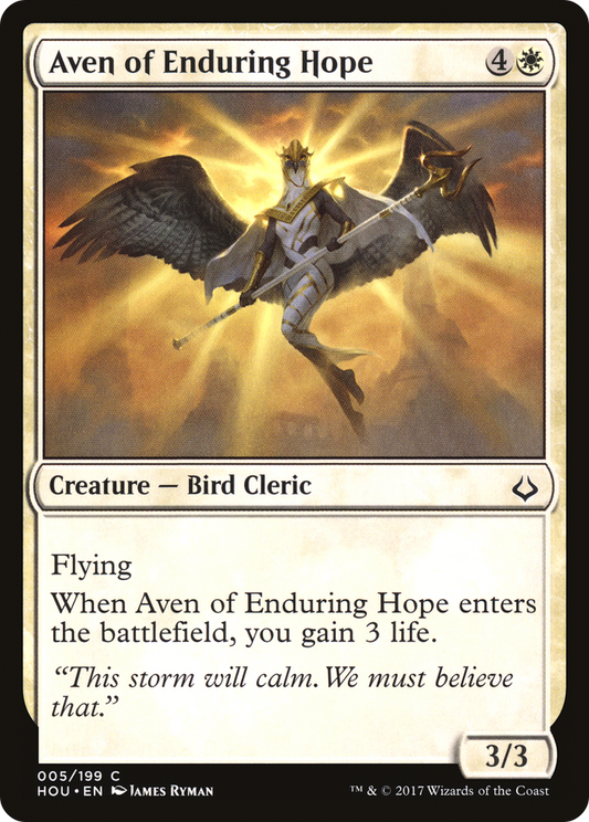 Aven of Enduring Hope (HOU-005) (Foil)
