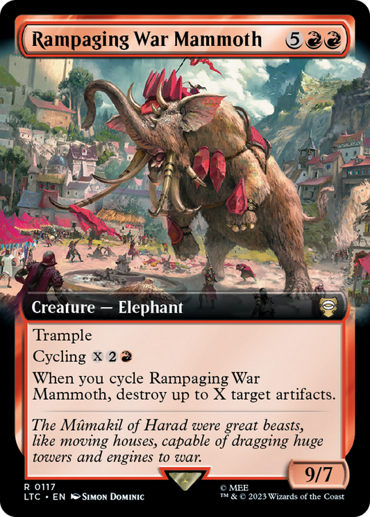Rampaging War Mammoth (LTC-117) (Extended Art)