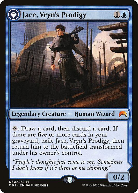 Jace, Vryn's Prodigy // Jace, Telepath Unbound (ORI-060) (Foil)