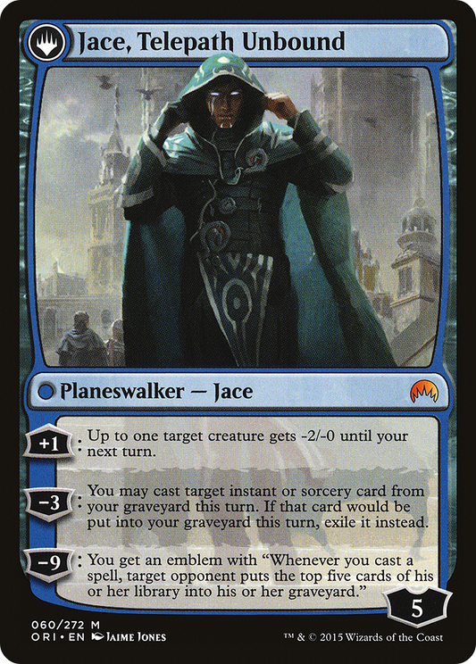 Jace, Vryn's Prodigy // Jace, Telepath Unbound (ORI-060) (Foil)